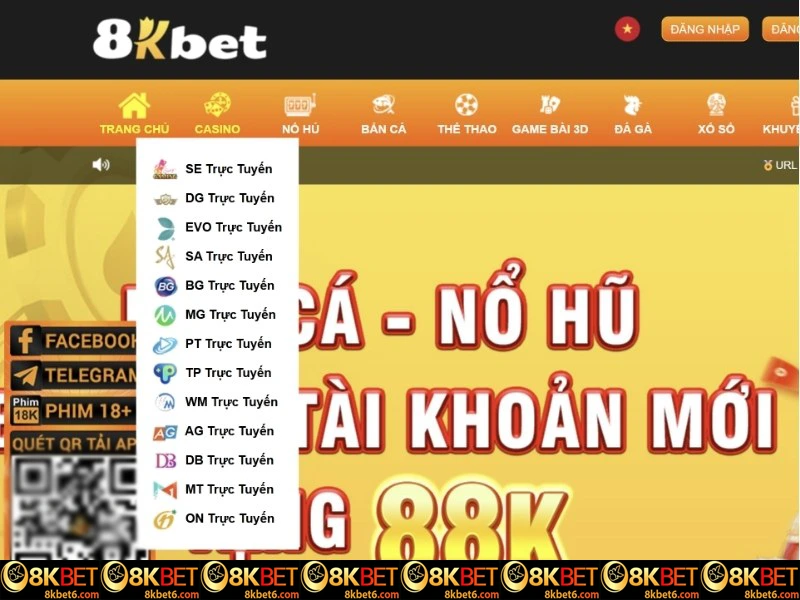 Giao diện cá cược trên app 8KBET được tối ưu hiệu quả